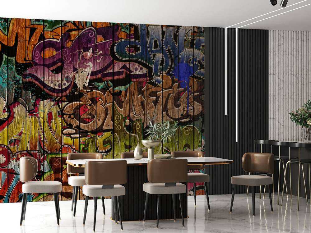 Graffiti på træ