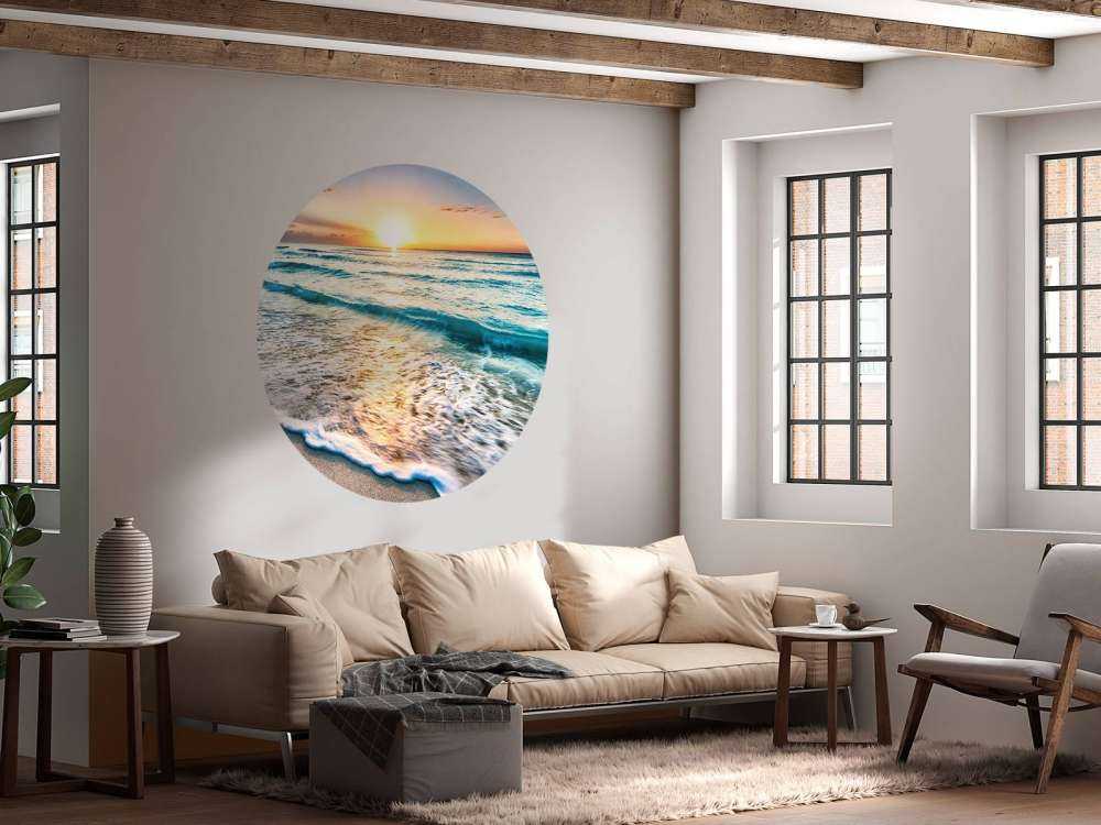 Zonsondergang boven zee