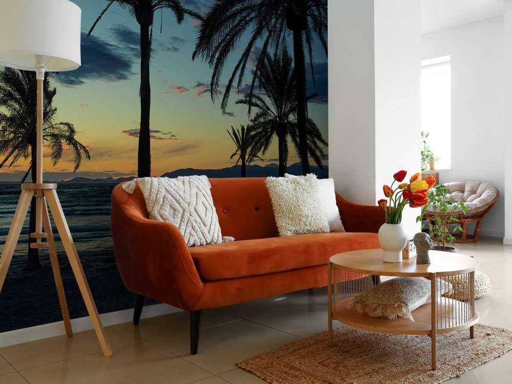 Palmer ved solnedgang