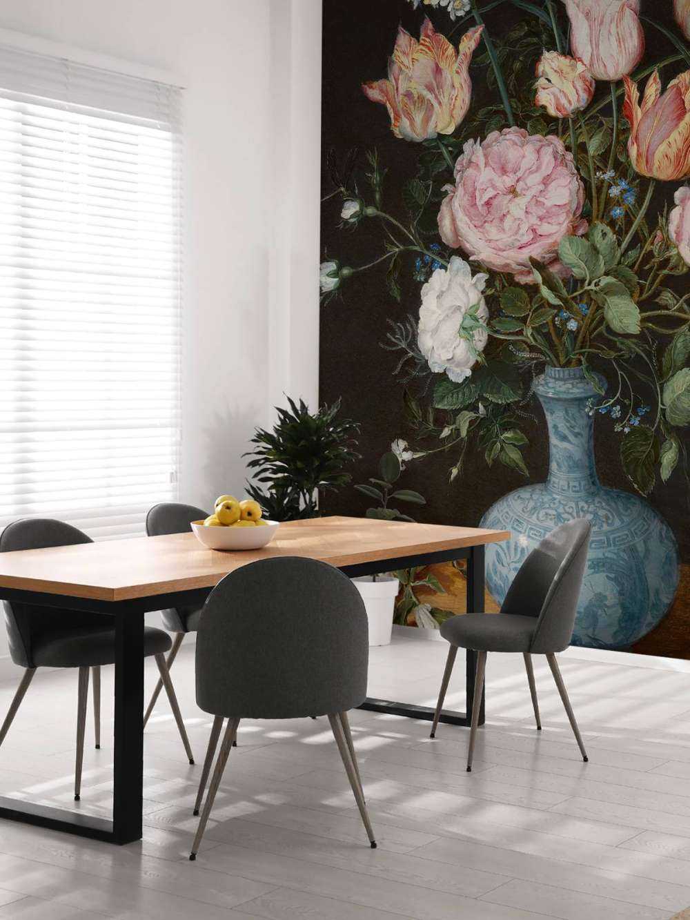 Wan-Li vase med blomster