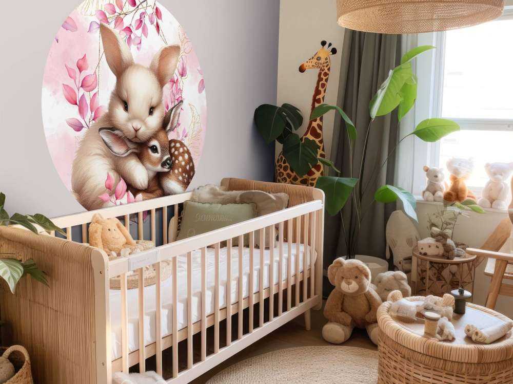 Kærlig kanin og lille hjort