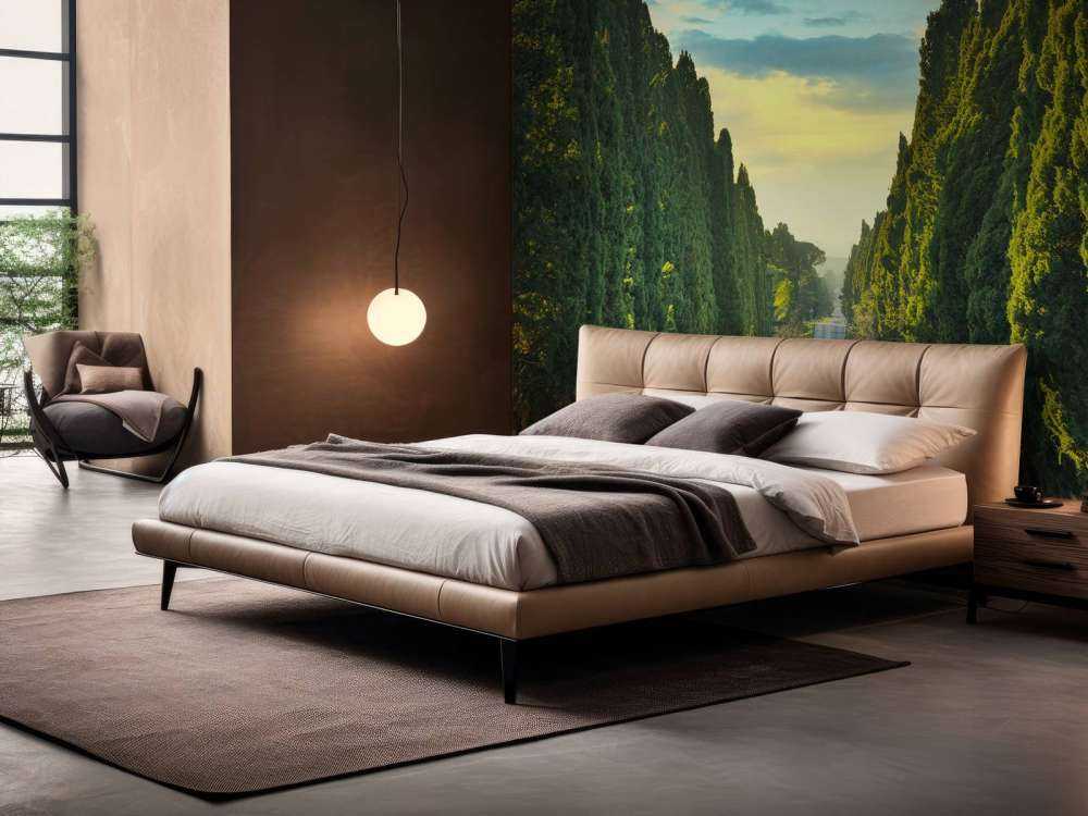 Vej med høje træer