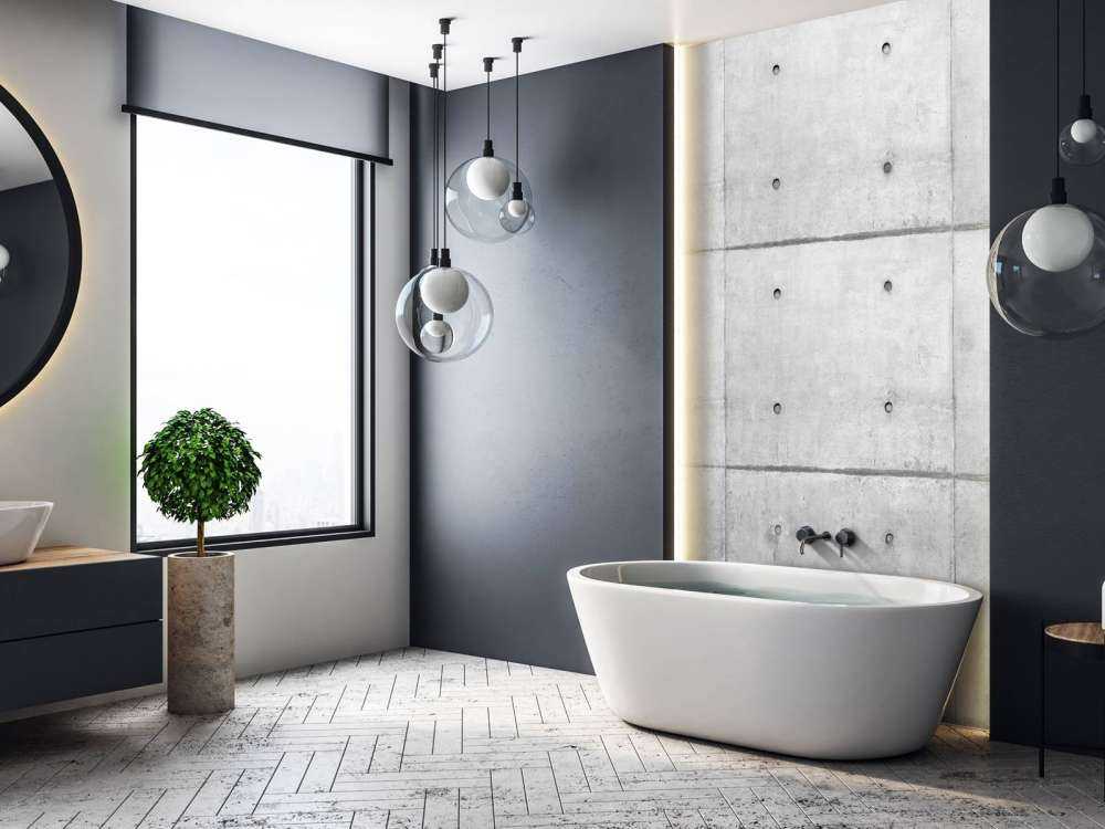 Grijze betonnen platen