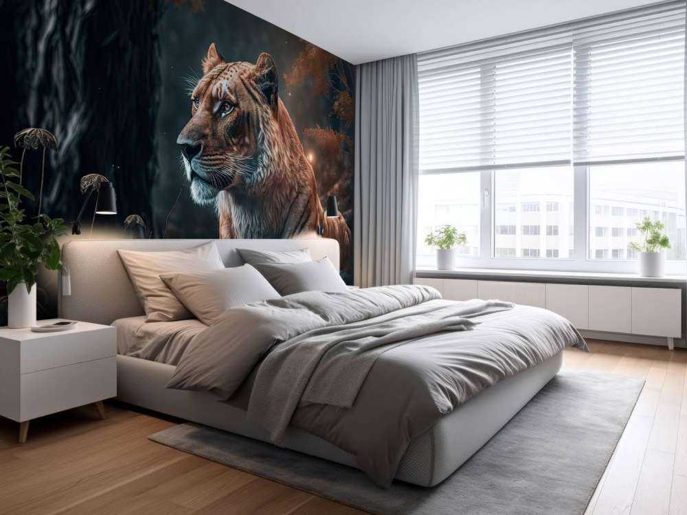 Illustration af en løve