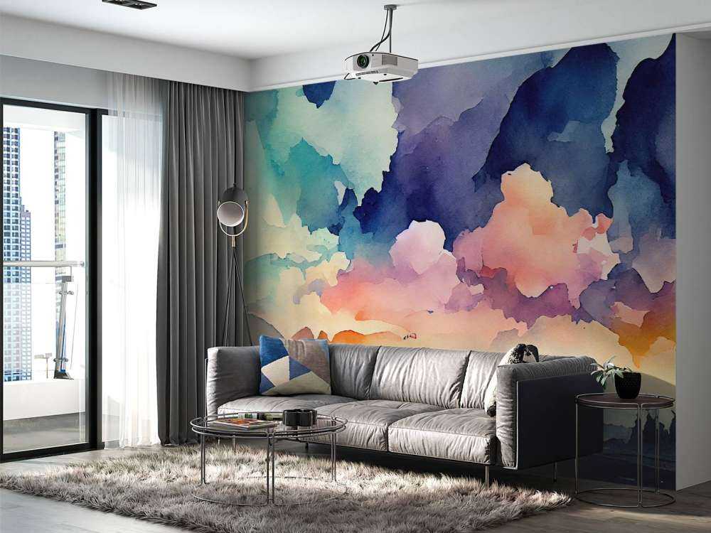 Abstrakt akvarel baggrund