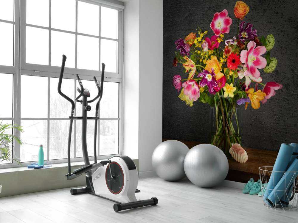 Farverig buket af blomster