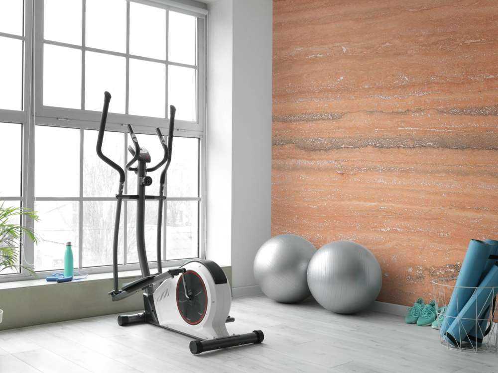 Marmor med terrakottafärg