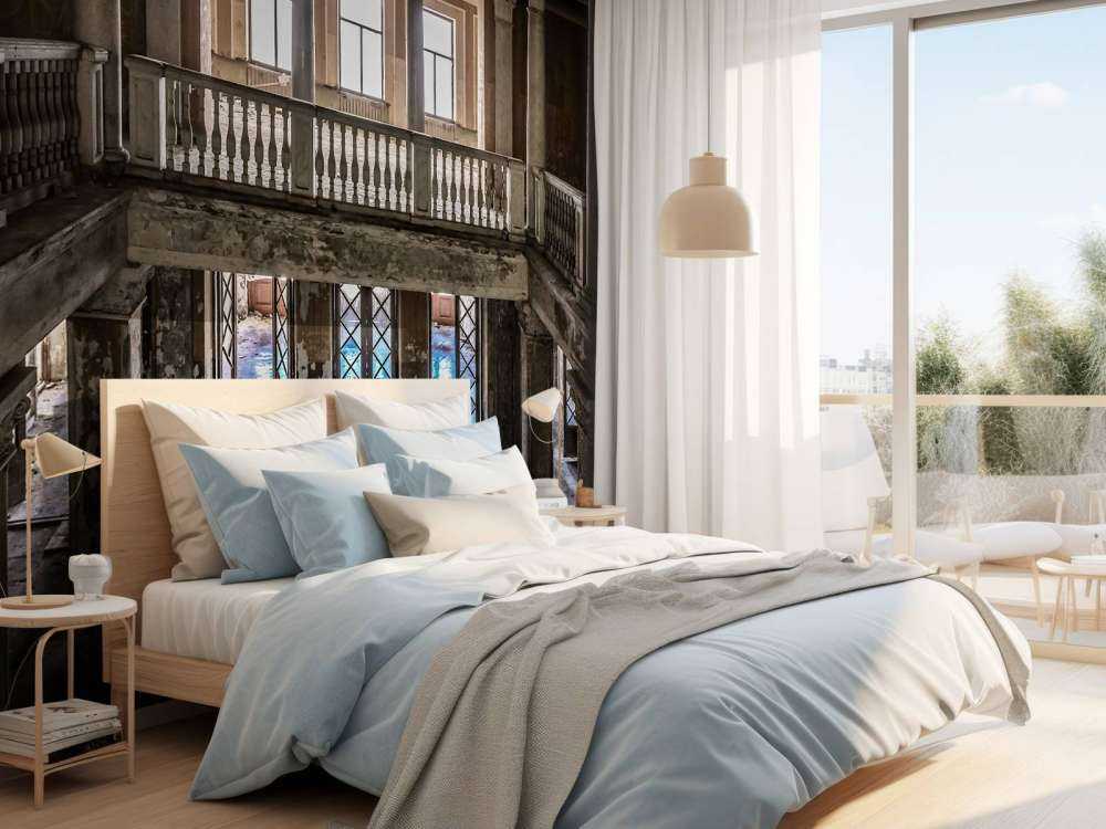 Förfallet gammalt hus på landet