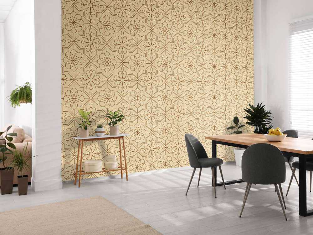 Blommor i retrostil