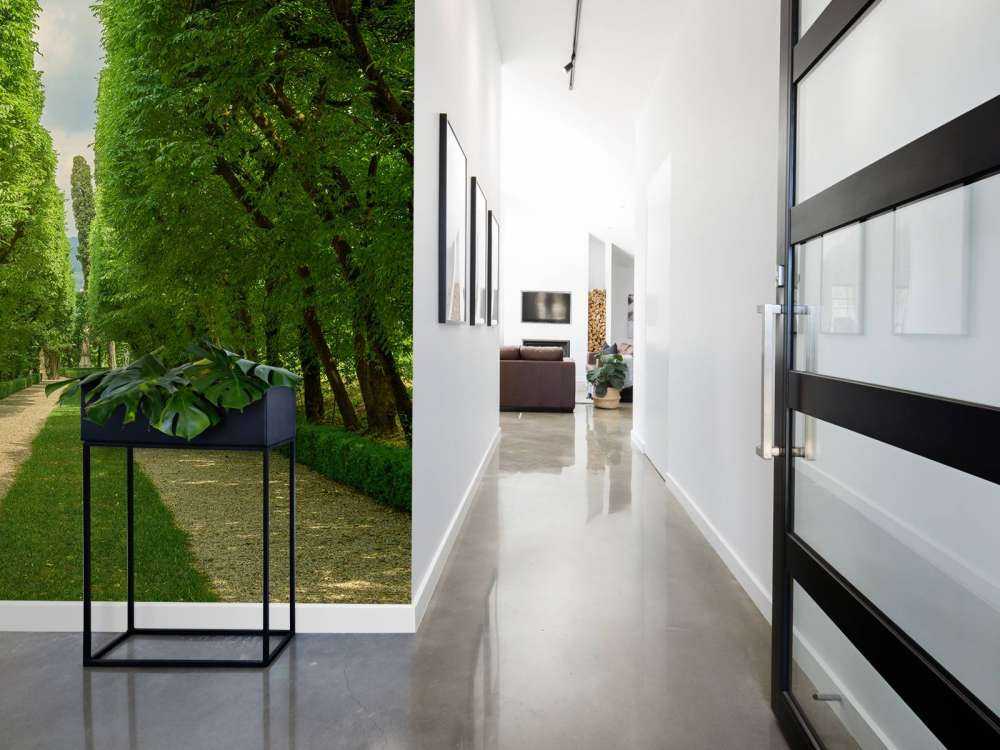 Grön körbana med grus