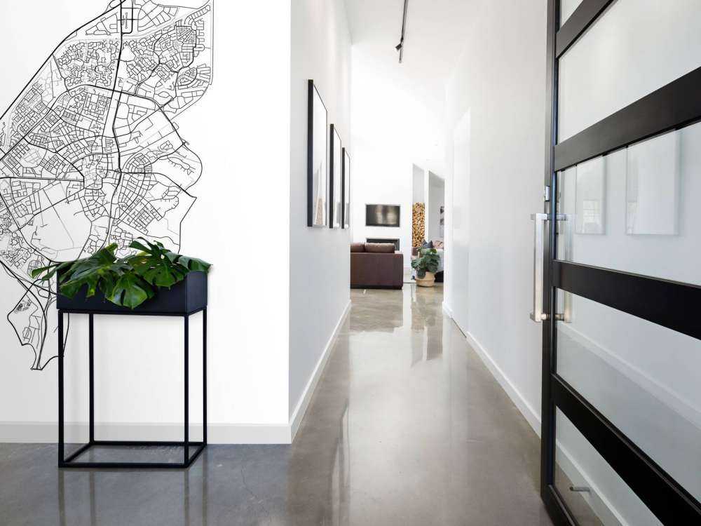 Karta över axlar, vit