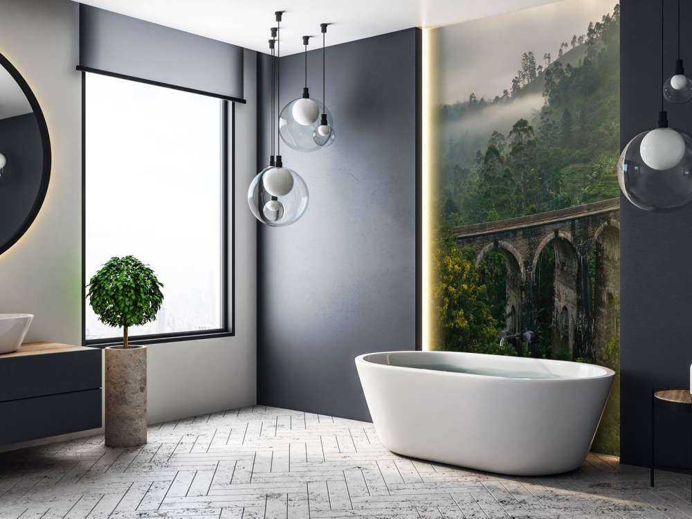 Järnvägsbro genom djungeln