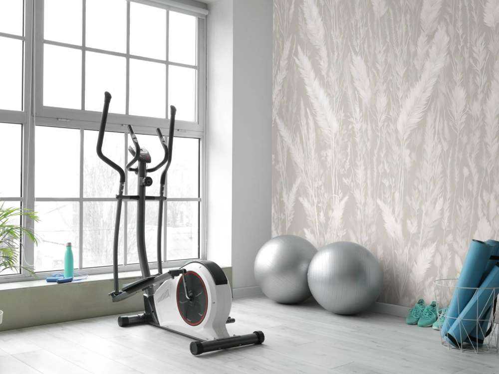 Vägg av fältgräs - grå