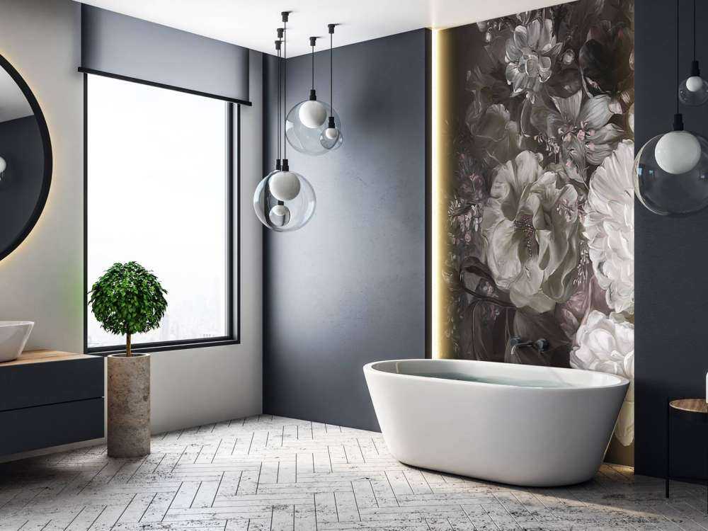 Bukett med lila grönt