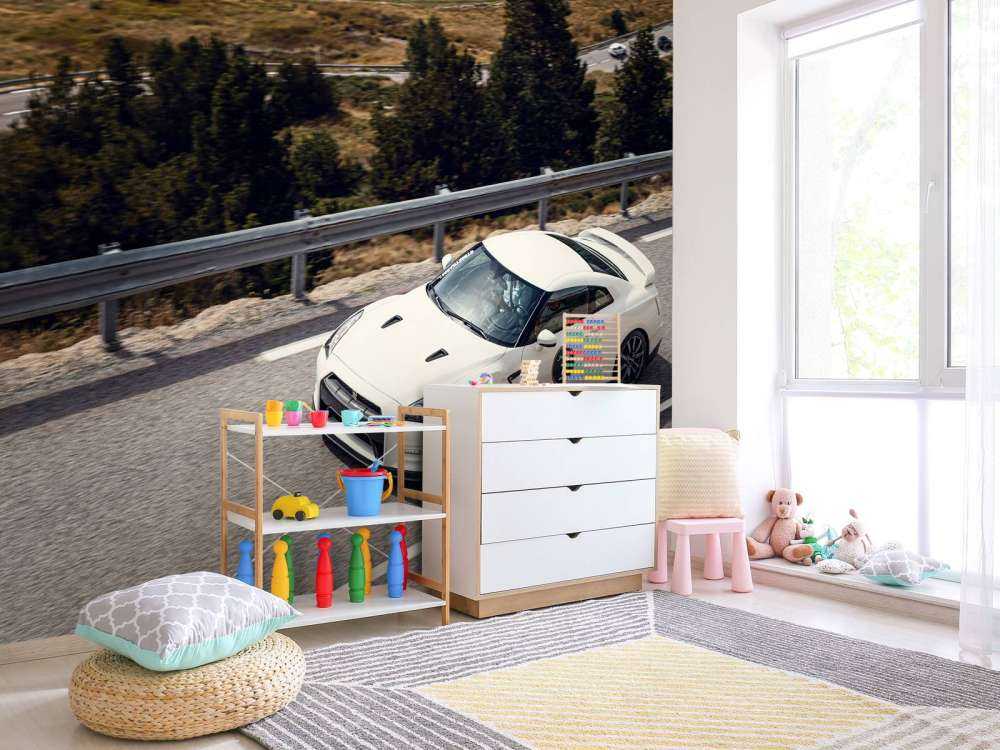 Nissan GT-R på bergväg