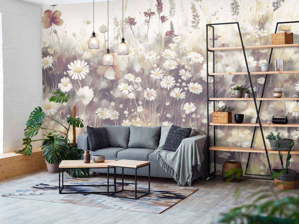 Frodig grönska av sommarens gyllene brunt