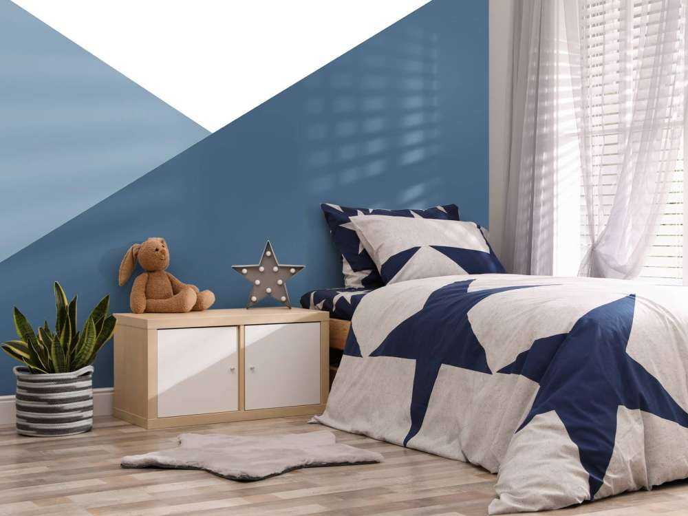 Trianglar i nyanser av blått