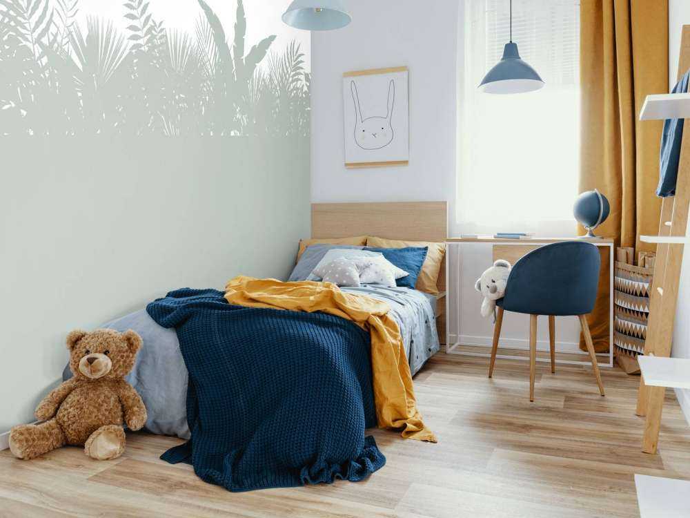 Silhuetter palmblad, ljusgröna