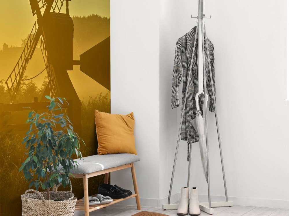 Äng mala på soluppgång