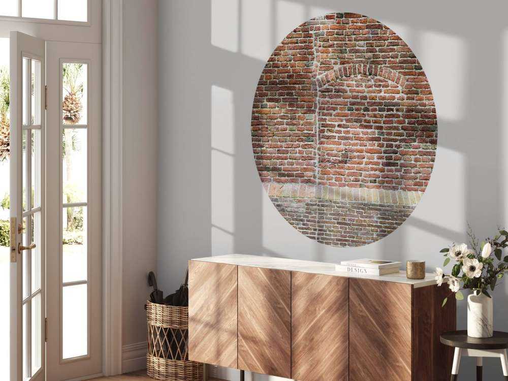 Gammal sprucken vägg