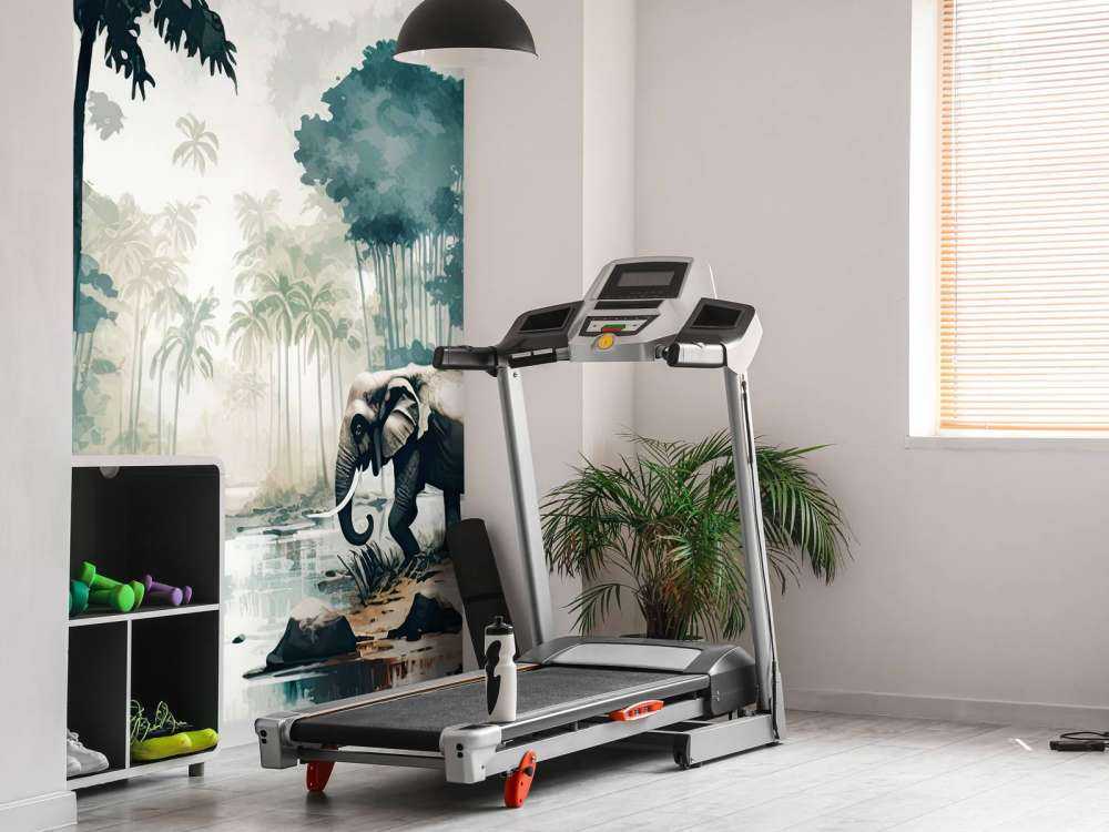 Tropisk djungel i akvarell