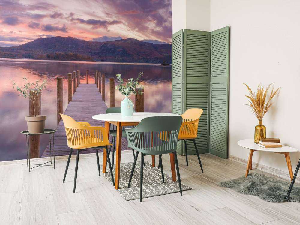 Brygga solnedgången