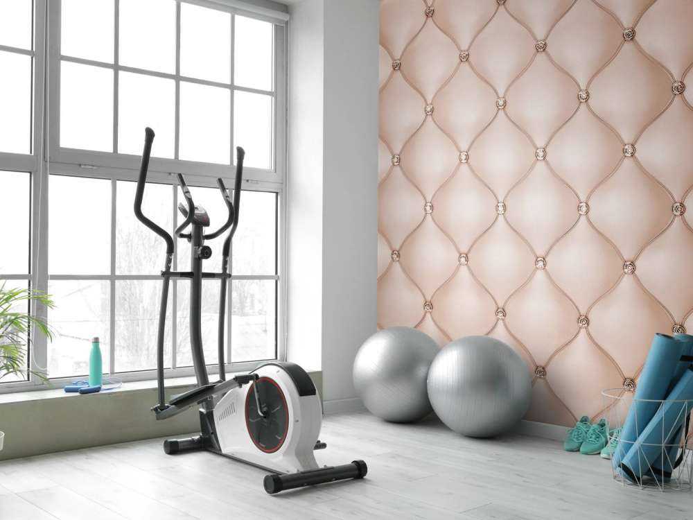 Chic rosa collagevägg