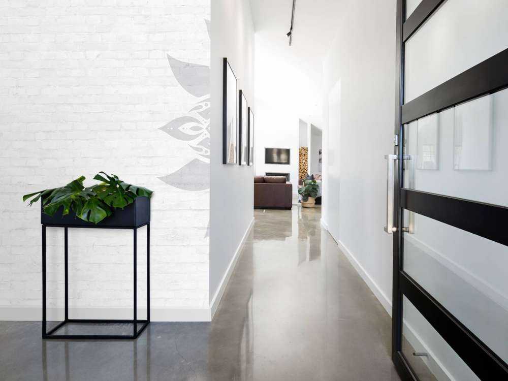 Grå vit mandala blomning