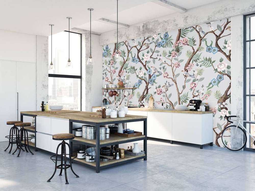 Blommigt mönster, pastell