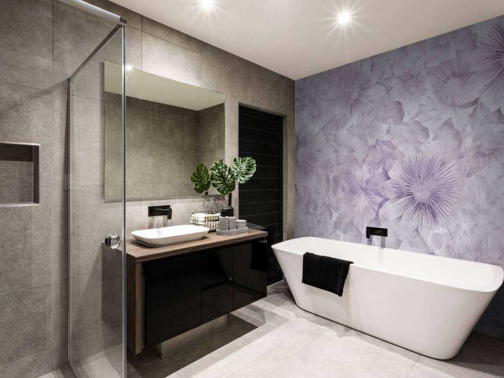 Botanisk akvarell elegans lavendel