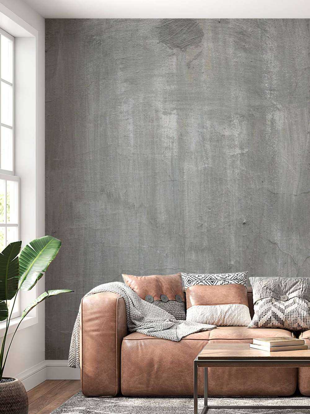 Gammal grå betongvägg