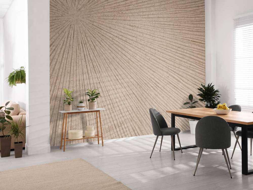 Struktur med linjer Sun i beige