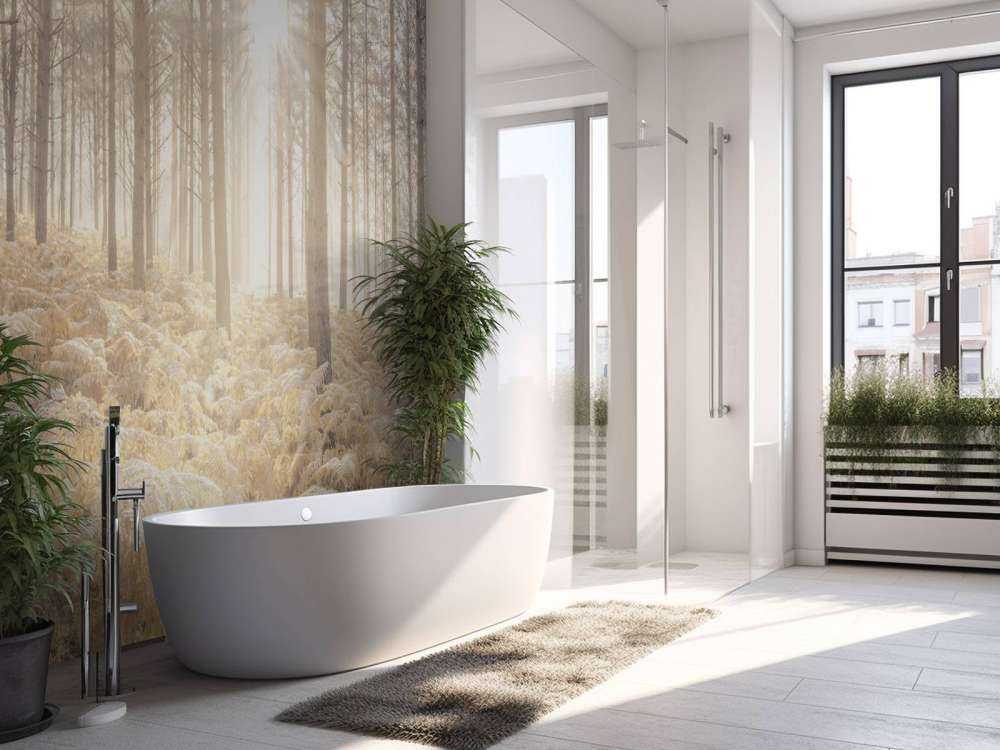 Solstrålar i den kalla skogen