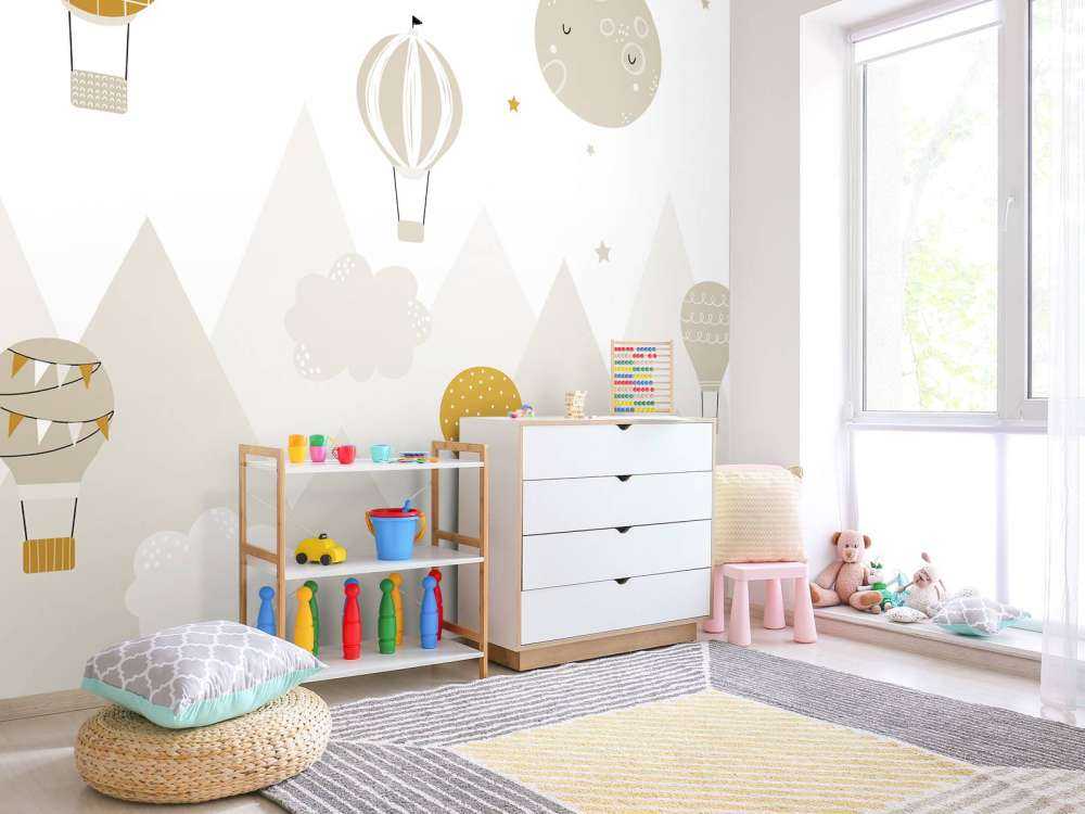 Varmluftsballonger genom bergen