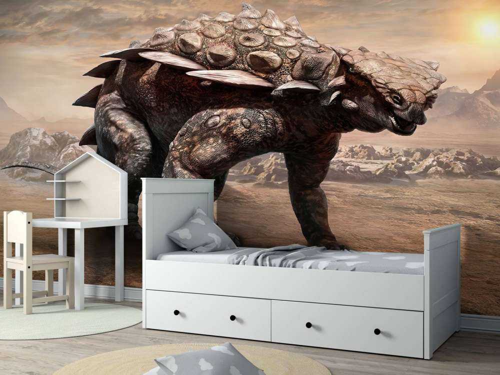 Dinosaurie i ett öde område