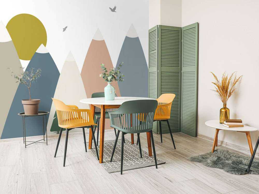 Höga berg, färgade