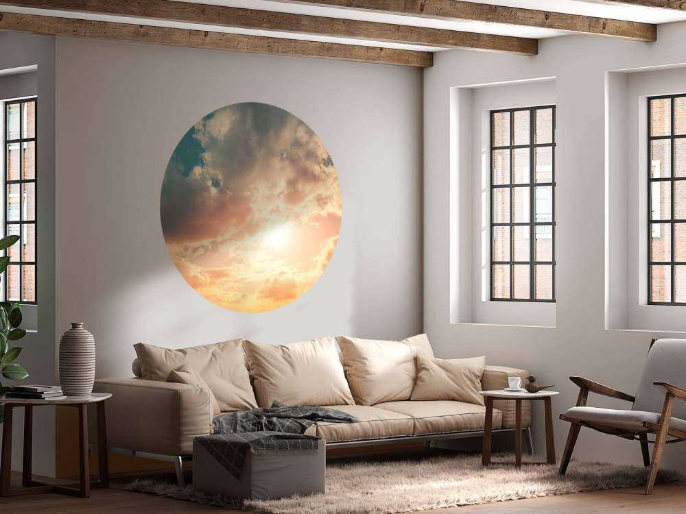 Kulör himmel med moln