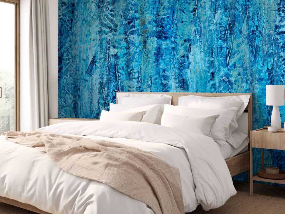 Måla med nyanser av blått