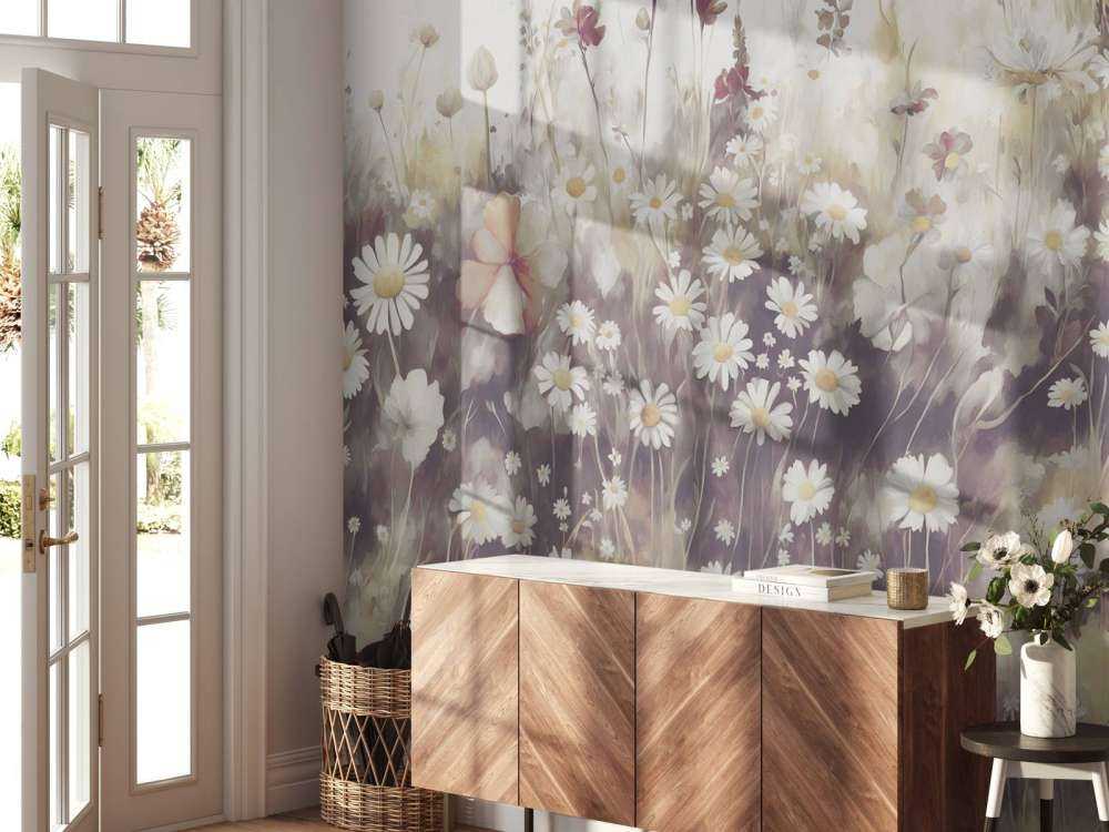 Frodig grönska av sommarens gyllene brunt