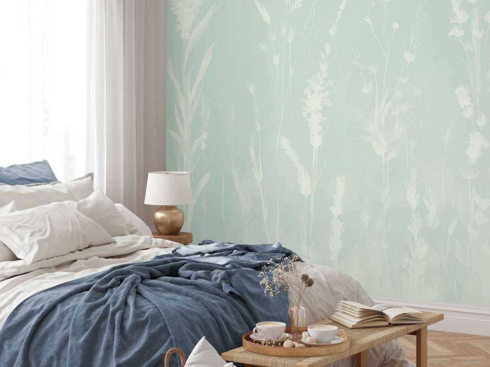 Lavendel Glänta Sömlös Mintgrön