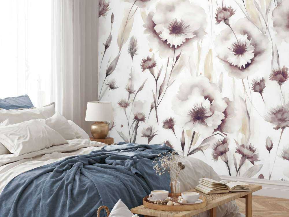 Kornblommor Bordeaux