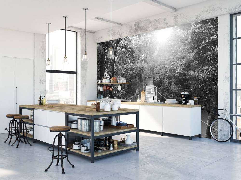 Hängbro svart och vit