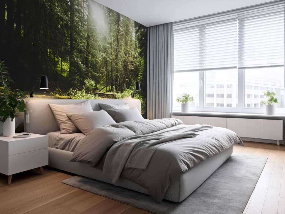 Vattenfall i en skog