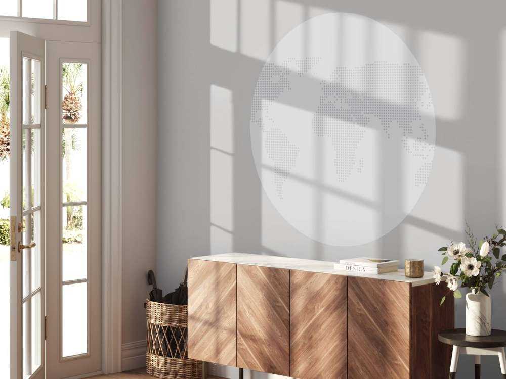 Prickad världskarta