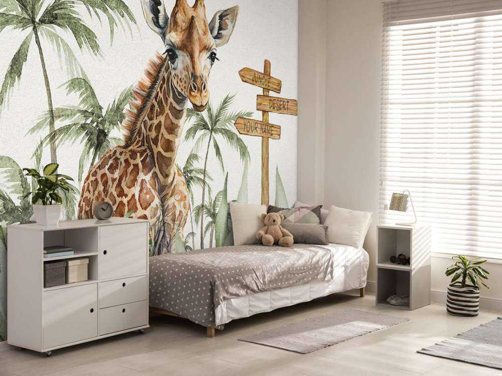 Giraffunge i djungeln