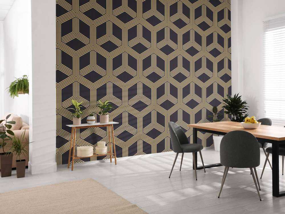 Illusionsmönster art deco