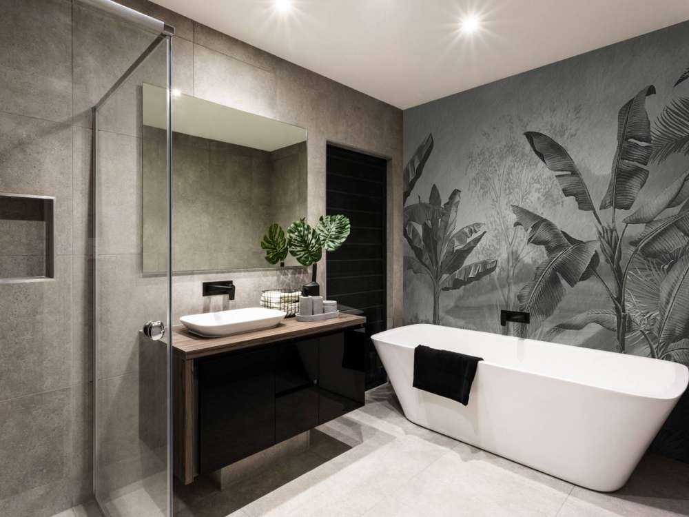 Bananträd i svartvitt