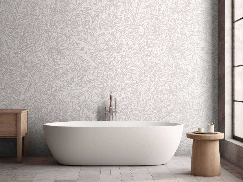 Morris Florals & Leaves - neutral beige