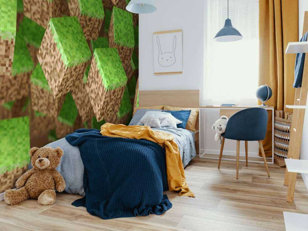 3D Minecraft græsblokke