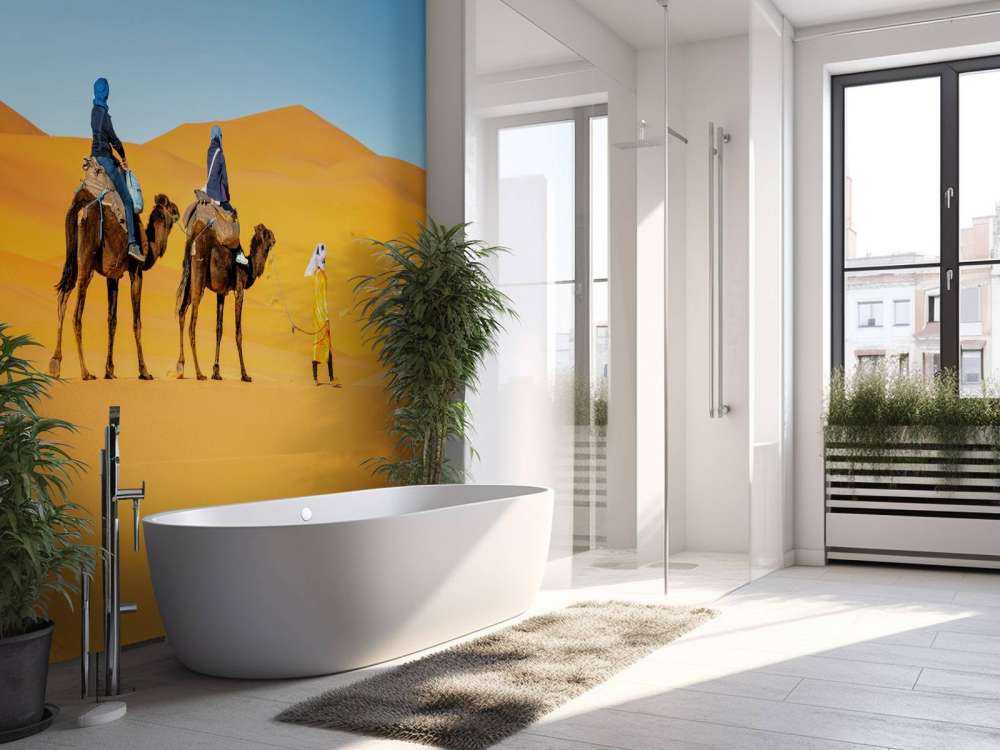 Kameltur gennem ørkenen